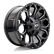 Jogo Rodas Off Road Triton Pajero L200 Aro 17 M12 6x139 Cor Preto Foto mini 1