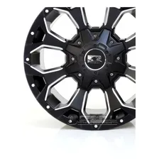 Jogo Rodas Off Road Triton Pajero L200 Aro 17 M12 6x139 Cor Preto Foto mini 4