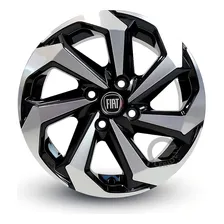 Jogo Rodas Tarantula Aro 14 Fiat Uno Argo Cronos + Bicos Cor Emblema Fiat Preto 4x98 Foto  mini 1