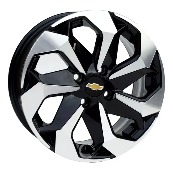 Jogo Rodas Tarantula Aro 15 Gm Onix Celta Prisma + Bicos Cor Preto Diamante Foto 1