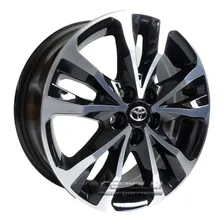 Jogo Rodas Toyota Corolla Xrs 2018 Aro 16 + Bicos + Porcas Cor Preto Diamantado Foto mini 1