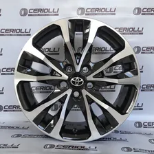 Jogo Rodas Toyota Corolla Xrs 2018 Aro 16 + Bicos + Porcas Cor Preto Diamantado Foto mini 2