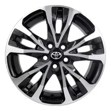Jogo Rodas Toyota Corolla Xrs 2018 Aro 17 + Bicos Cor Preto Diamantado Foto mini 2