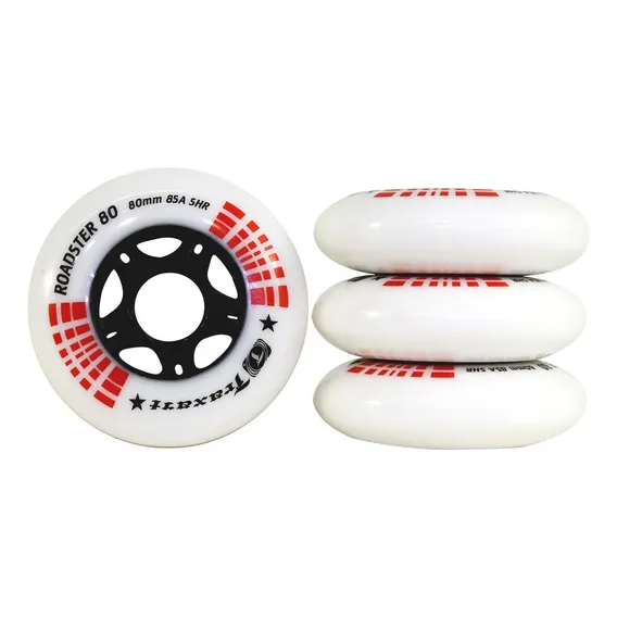 Jogo Rodas Traxart Fitness Roadster 80mm/85a - Branco Foto 1