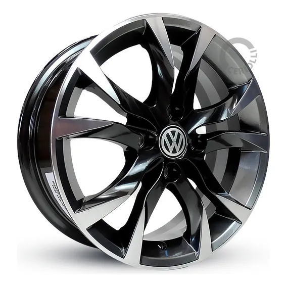 Jogo Rodas Vw Gol Aro 15 Parati Saveiro Voyage S215 + Bicos Cor Preto Diamante 4x100 Foto 1