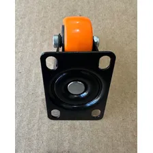 Jogo Rodizios 210 50mm 2 Polegadas - 2 Girat贸rios E 2 Fixos Cor Das Rodas Laranja Foto mini 3