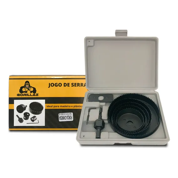 Jogo Serra Copo 8 Peças P/ Plastico Gesso Pvc Madeira Foto 1