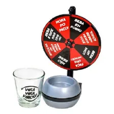 Jogo Shot Roleta Vira Vira Copo Drink Tequila Beber Foto mini 1