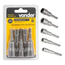 Jogo Soquete Magnetico Milímetro Com 5 Peças - Vonder Foto mini  3