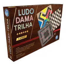 Jogo Tabuleiro 3 Em 1 Ludo Dama Trilha Pais & Filhos Foto mini 4