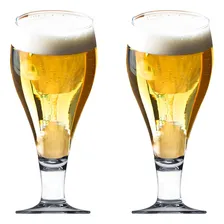 Jogo Taça De Vidro Transparente Para Cerveja 400ml 2 Pcs Foto mini 1