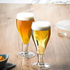 Jogo Taça De Vidro Transparente Para Cerveja 400ml 2 Pcs Foto mini 3