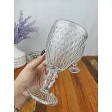 Jogo Taças 6 Peças Bico De Abacaxi Transparente 325ml Lyor Foto mini 4