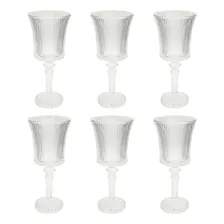 Jogo Taças Para Água/vinho Graffiato 6 Peças 260ml Hauskraf Foto  mini 1