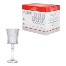 Jogo Taças Para Água/vinho Graffiato 6 Peças 260ml Hauskraf Foto mini 4