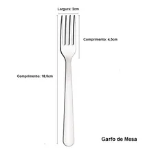 Jogo Talheres Faqueiro Búzios Aço Inox 24 Peças Tramontina Foto mini 4