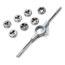 Jogo Tarracha Cossinetes Para Abrir Rosca Vira Macho 8 Peças Foto  mini 1