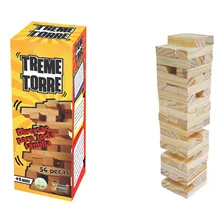 Jogo Treme Torre Com Peças Em Madeira - 54 Peças Foto mini 3