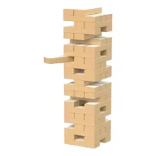 Jogo Treme Torre Com Peças Em Madeira - 54 Peças Foto mini 2