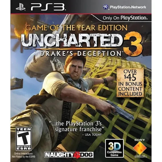 Jogo Uncharted 3 Drakes Deception Ps3 Midia Fisica Sony Foto 1