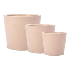 Jogo Vasos 3 Tamanhos Badi Bege Terrano Foto  mini 1