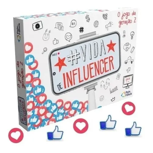 Jogo Vida De Influencer - Jogo De Tabuleiro - Pais E Filhos Foto 1