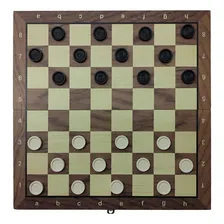 Jogo Xadrez Dama Gamão 3 Em 1 Madeira Magnético 34x34cm Foto mini 4