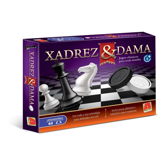 Jogo Xadrez E Dama - Algazarra Foto 1