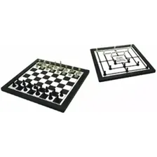 Jogo Xadrez E Trilha Tabuleiro Plástico Dutati Raciocínio Foto mini  2