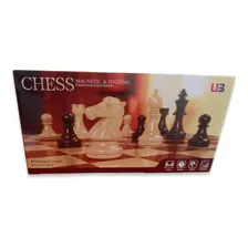 Jogo Xadrez Tabuleiro Luxo 25x25cm Dobrável Magnético Imã Foto mini  2