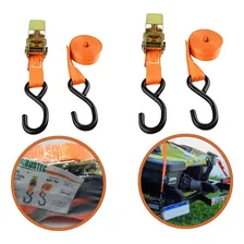 Jogos 2 Cintas Catraca Amarração Jet Sky Moto 800 Kg X 3 Mt Cor Laranja Foto  mini 1