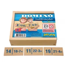 Jogos De Dominó Jott Play Subtração Pedagógicos Educativo Foto  mini 1