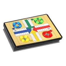Jogos De Tabuleiro Kit 5 Em 1 - Xadrez Damas Ludo Raciocínio Foto mini  2