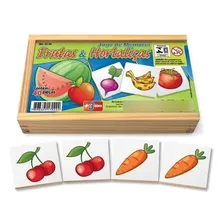 Jogos Memória Frutas Hortaliças Domino De A Ao Z Brinquedo Foto mini 2