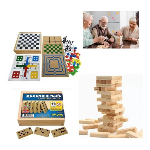 Jogos Tabuleiro Proporcionam Alegria Entretenimento Idosos Foto 1