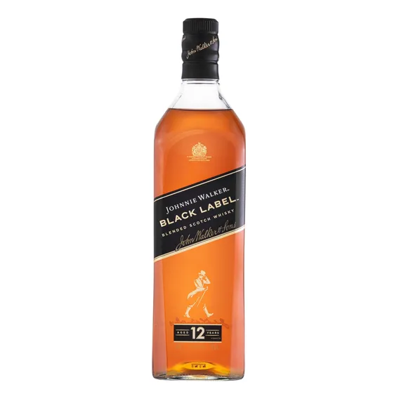 Johnnie Walker Black Label Blended Scotch Black label 12 anos escocês 1 L Foto 1
