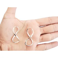 Joia Brinco Infinito Feminino Pequeno Maciço Em Prata 925 Foto mini 1