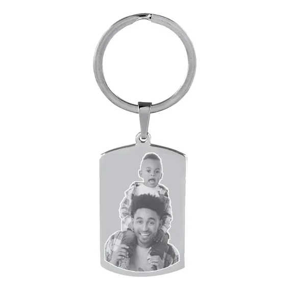 Joyce Fenolio Chaveiro De Aço Inox Com Foto Gravada Frente E Verso Foto 1