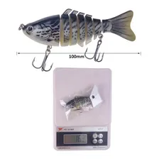 Joyfox Kit 5 Iscas Artificiais Articuladas Piaba Lambari 10cm 16g Cor Bi么nico Robalo Traira Foto mini 4
