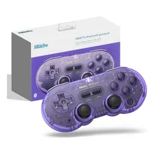 Joystick Controle 8bitdo Sn30 Pro Roxo Cristal C62rt Cor Violeta Foto mini 4