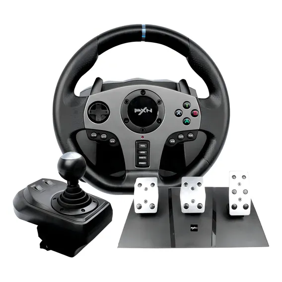Joystick Volante Vibração Simulador Racing Câmbio Embreagem Foto 1