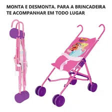Judy Carrinho De Boneca Princesas Rosa Samba Toys Foto mini 4