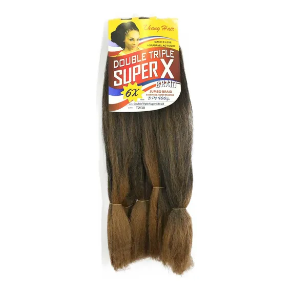 Jumbo Super X (400g) -box Braid - Castanho Escuro Com Cobre Foto 1