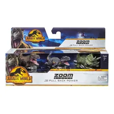 Jurassic World - 3 Carrinhos 7cm - T.rex, Indoraptor E Outro Foto  mini 1