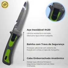 K-02 Fun Dive, Faca De Mergulho Pesca Sub Inox Com Bainha Foto mini  3