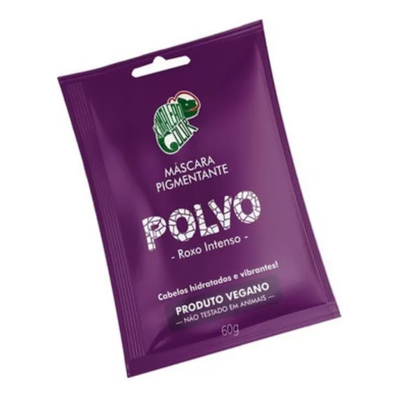 Kamaleão Color Máscara Tonalizante 60g Tinta Vegana Sachê Tom Polvo - Roxo Intenso Foto 1
