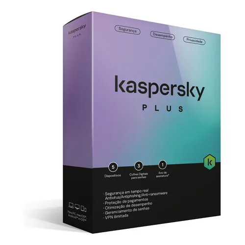 Kaspersky Antivírus Plus Segurança Digital de Alto Desempenho Foto 1