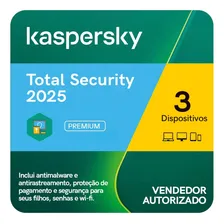 Kaspersky Total Security 3 Pc 1 Ano Imediato Foto  mini 1