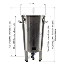 Keg Land Fermentador Cônico inox 32L Foto mini  2