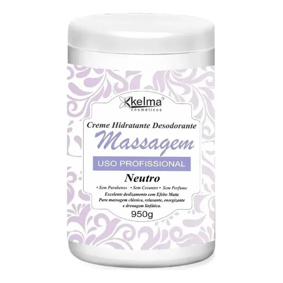 Kelma Creme Hidratante Massagem Corporal Neutro 950g Foto 1